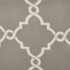 Fretwork Print Grommet Top Window Curtain Panel(Only 1 Pc Panel)