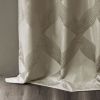 Ogee Knitted Jacquard Total Blackout Curtain Panel(Only 1 Pc Panel)