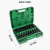 121pcs 1/2" 1/4" 3/8" Socket and Drive Tool Set Mechanics Tools Kit Ratchet Wrench Sockets Set Metric Drive Socket Set