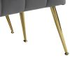 Velvet Accent Chair Set Barrel Chair with Ottoman Modern Club Chair Reading Armchair with Lumbar Pillow for Living Room, Bedroom, Study Room