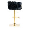COOLMORE Vintage Bar Stools with Back and Footrest Counter Height Dining Chairs 2PC/SET
