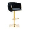 COOLMORE Vintage Bar Stools with Back and Footrest Counter Height Dining Chairs 2PC/SET