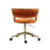 COOLMORE Home Office Desk Chair, Vanity Chair, Modern Adjustable Home Computer Executive Chair Swivel Task Chair for Small Space, Living Room, Make-up