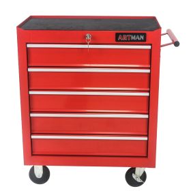 Metal Tool Storage Cart (Color: Red)